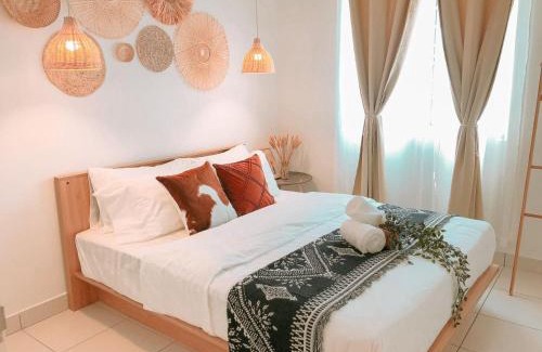 Beranang Apartment | V Boho Home 3Bedroom 7-8Pax Eco Majestic Semenyih