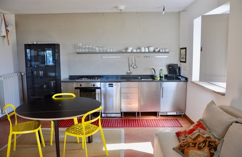 Santa Maria di Castellabate Apartment | Vacation apartment with large natural stone terrace, sea view guaranteed