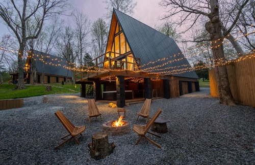 Cosby House | Valhalla Cabins AFrames with hot tubs & sauna