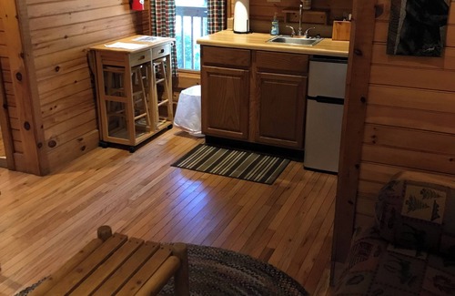 Boone Cabin | Valle Crucis Farm Cabin Rental offers hiking, fishing, sledding on property.