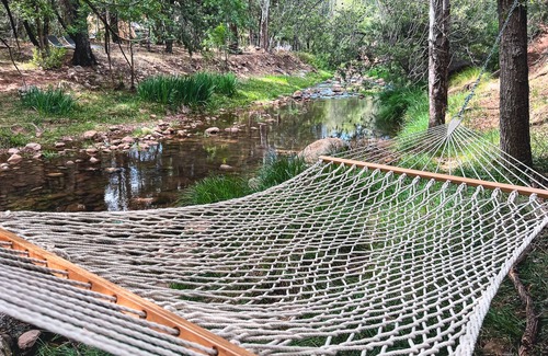 Whispering Pines House | Verde River Lodge: Riverside Cabin Luxury with Hot Tub, Games & Wild Beauty