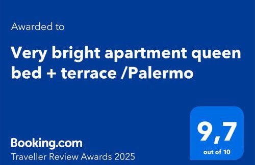 Recoleta Apartment | Very bright apartment queen bed + terrace/Palermo