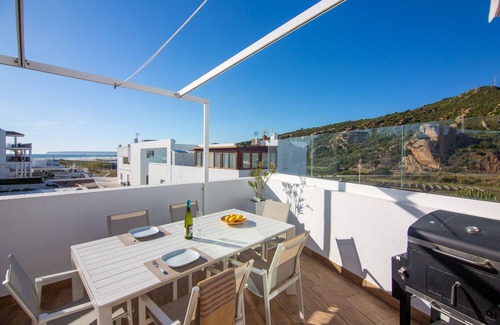 Zahara de los Atunes Apartment | Very nice apartment with 30 sqm terrace and ocean view – perfect location!