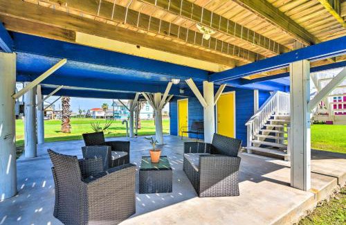 Surfside Beach House | Vibrant Freeport Home with Patio, Walk to Beaches