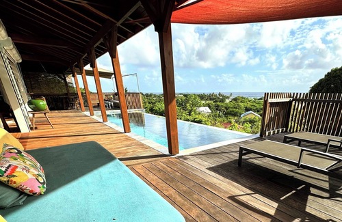 Grand-Bourg Villa | Villa Acoma Lodge private pool and breathtaking sea view ideal for 6 person