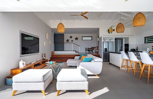 Grand-Bourg Villa | Villa Belle Galante with 180° sea view and infinity pool, 5 AC bedrooms