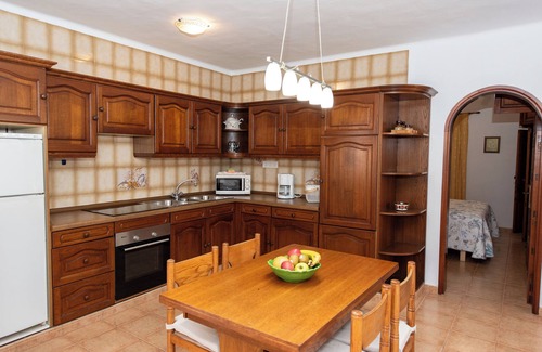 Guatiza Apartment | Villa Blanca 1 mit Blick zum Pool und zum Meer. Fkk-charco del Palo, Lanzarote