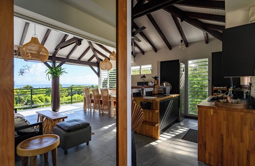 Grand-Bourg Villa | Villa Bwacajou 4-Star rated with private pool and view of the sea and Dominique