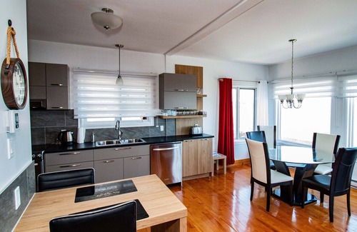 Sainte-Luce Ski Chalet | Villa Calypso will charm you with its unique panorama over the bay of Sainte-Luc