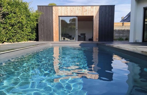 Sibiril House | Villa LES TAMARIS pool 4 bed sea beach