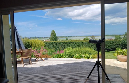 Sallenelles House | Villa Natura, jacuzzi and panoramic view of the bay and sea.