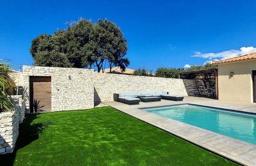 Bonifacio Villa | Villa-ô-Bonifacio with heated pool (Hauts de Bonifacio)
