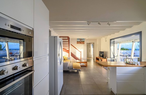 Grand-Bourg Villa | Villa Paruline with swimming pool tropical garden and sea view