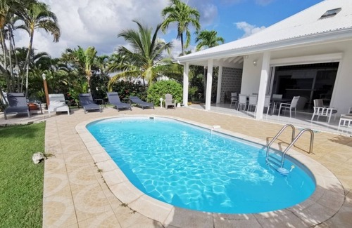 Sainte-Anne Villa | Villa Sainte anne G169A 5ch vue mer piscine