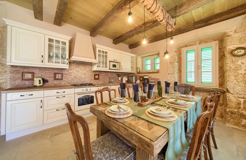 Malinska Villa | Villa Stone Queen with heated swimming pool and Seaview