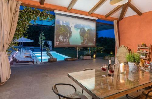 Tinjan Villa | Villa Village by Villsy - with heated pool, spa, private tennis court, golf court, basketball court and playroom