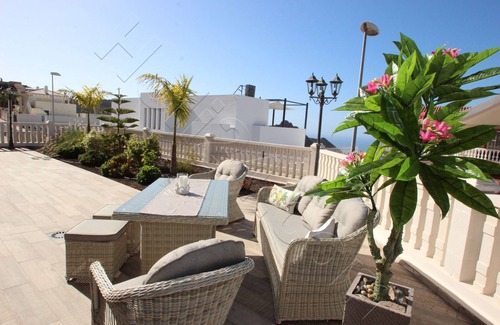 Costa Adeje Villa | Villa with large terrace and pool, Atlantic Ocean view over "Costa Adeje"