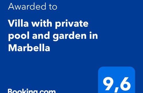 Urbanizacion Hacienda las Chapas Villa | Villa with private pool and garden in Marbella