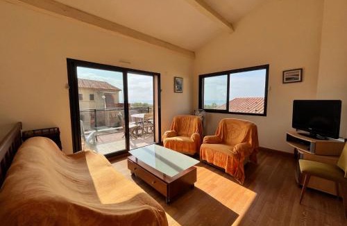 Portiragnes-Plage Villa | VUE MER Maison individuelle 30 m de la plage 4 chambres 10 couchages jardin parking LXRM26