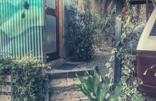 Sutatausa House | VW Combi in the forest with mountain view