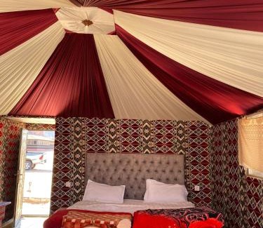 Wadi Rum Apartment | Wadi Rum 5-hour tour with sunset or morning, overnight stay with two meals and a Bedouin tent with a private bathroom Prices are for two people