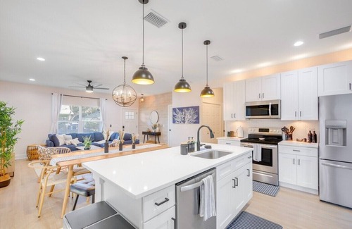 Vilano Beach House | Walk 2 Beach | Game Room | Firepit |Heat/Salt Pool