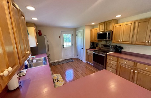 East Orleans House | Walk to Beach, Home with Central A/C. Private Acre+ Lot