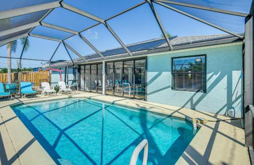 Marineland Acres House | Walk to Beach! Palm Coast Oasis with Pool