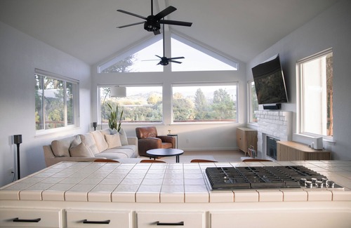 Solvang House | Walk to downtown! Relaxing oasis in Solvang with pool, spa, and fitness room.