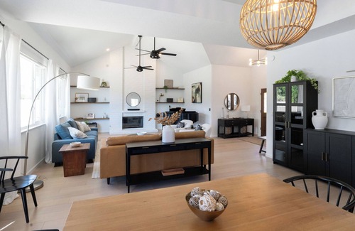 Solvang House | Walk to downtown! Relaxing oasis in Solvang with pool, spa, and fitness room.