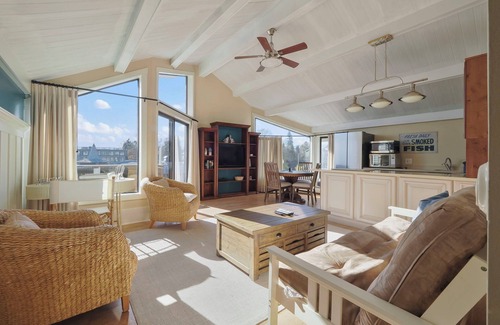 Charlevoix Condo | Water View | Bright & Modern | Downtown Charlevoix | Indoor/Outdoor Pool