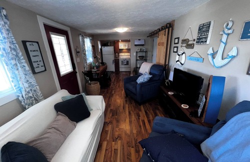 Monticello Cottage | Waterfront 2BR Cottage: Fire Pit, Grill & Dock -Boat Slip Available additional