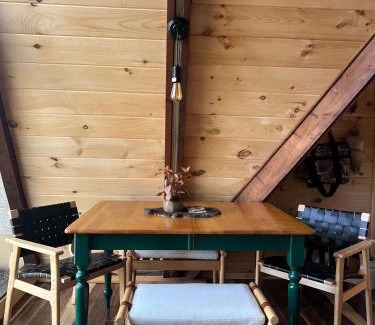 Rockbridge House | Waterfront A Frame with Dock Canoe Kayaks Family