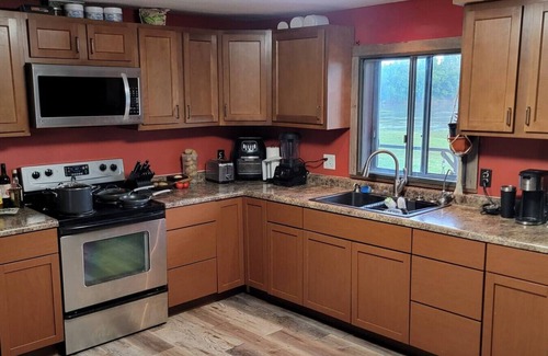 St. Joseph Cabin | Waterfront Cabin w/Sunset View, WiFi, HUGE yard, and Fire-pit!