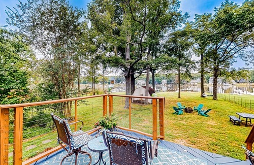 Oyster Harbor House | Waterfront, dog-friendly home with private dock, kayaks, firepit & amazing yard
