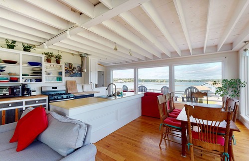 Tenants Harbor Cottage | Waterfront, dog-friendly home close to Seavey Cove with deck & beach views