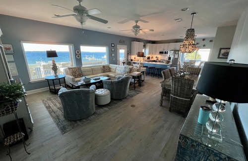 Villa Primera House | Waterfront Family Beach House: Dog-friendly, Private Beach & Dock, Deck, Grill