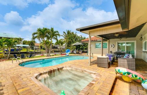 Biggar House | Waterfront Fort Myers Home Private Pool and Dock