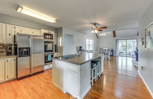 Aspen Hill House | Waterfront Lake Anna Home: Porch & Fire Pit