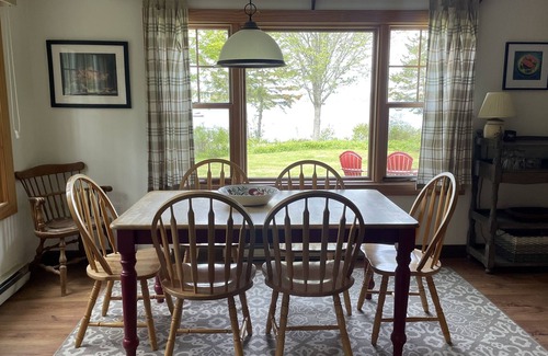 Hancock Point Cottage | Waterfront Maine cottage on Frenchmans bay, steps to dock