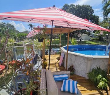 Hallandale Beach Villa | Waterfront Pool Paradise Luxe Home, Modern, Near Best Beachs Shopping,Hard Rock Casino Fun