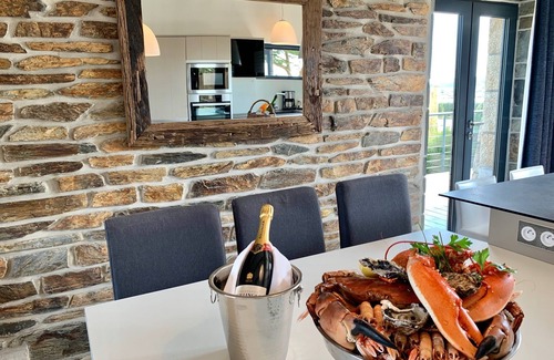 Santec House | Waterfront property with superb views.