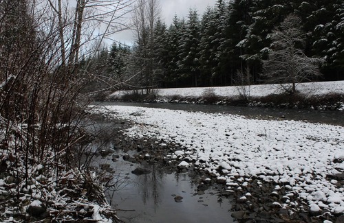 North Bend Cabin | Waterfront Winter Wonderland by Vacationloghome