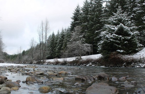 North Bend Cabin | Waterfront Winter Wonderland by Vacationloghome