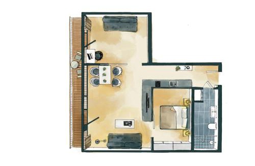 Berliner Vorstadt Apartment | Waveboard Hotel & Boardinghouse