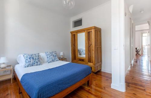 Alfama Apartment | White & Blue Vintage Home in Graça