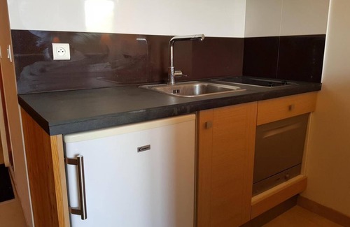 Arc-2000 Apartment | Wifi, 200m from ski slopes, 11st floor, view mountain, balcony, tv, 28m², Les Arcs