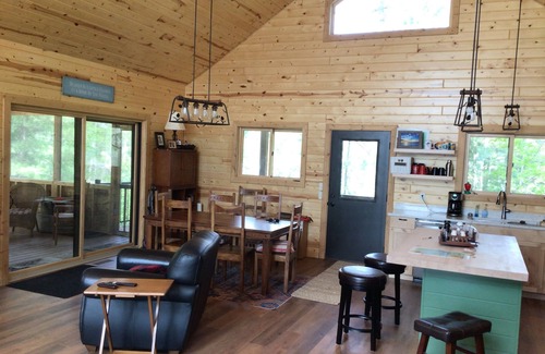 Markville House | Wisconsin Lakehome in the Pine Trees with sand beach