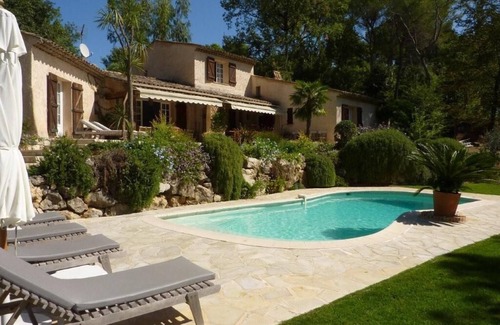 Le Collet Villa | Wonderful family house with sun-warmed paving for sunbathing and swimming.