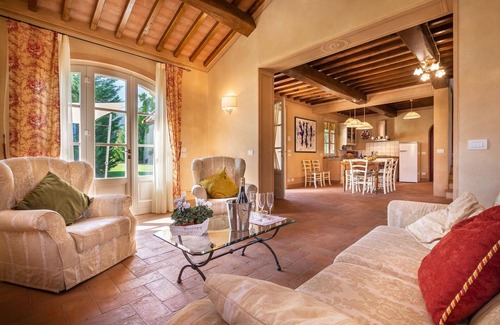 Colle di Compito Villa | Wonderful private villa for 4 guests with private pool, A/C, WIFI, TV and veranda, close to Lucca